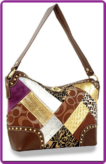 Signature Patchwork Twist Lock Hobo Handbag Signature Patchwork Twist Lock Hobo Handbag